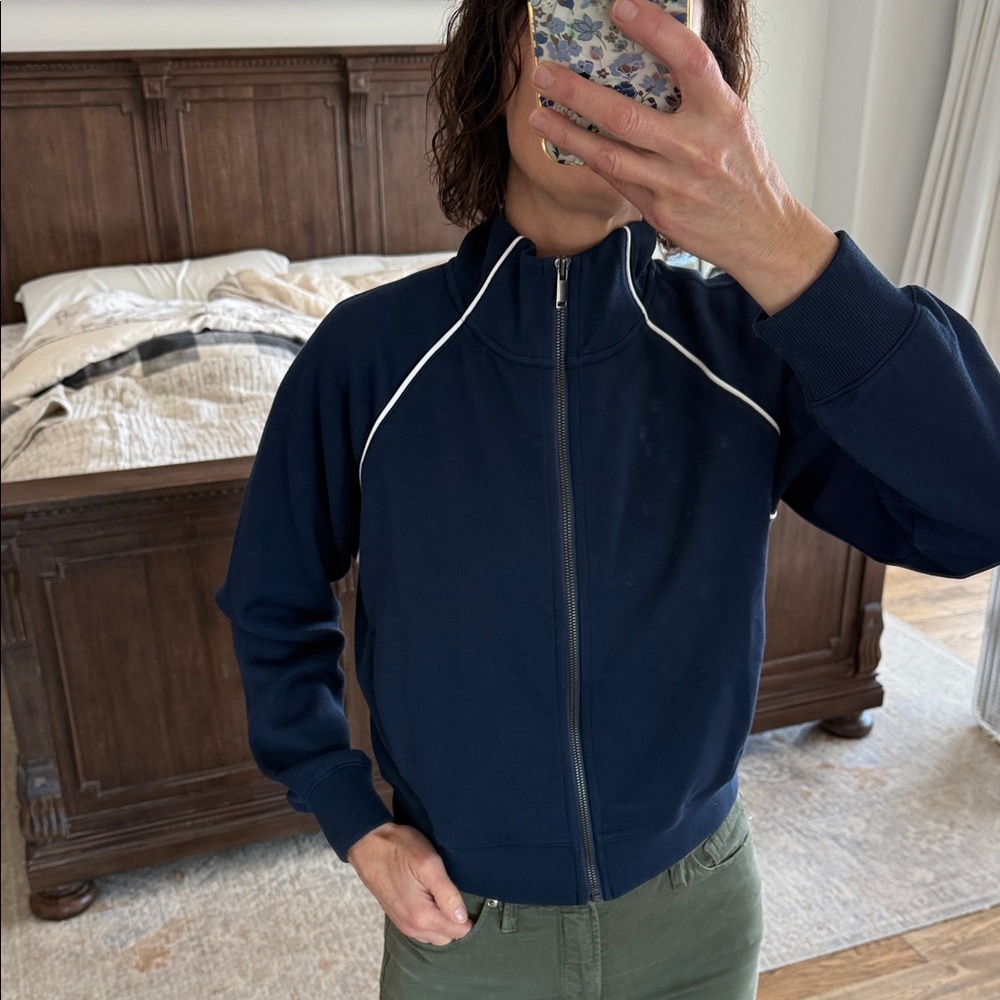 Banana Republic Dark Blue Zip-Up Jacket